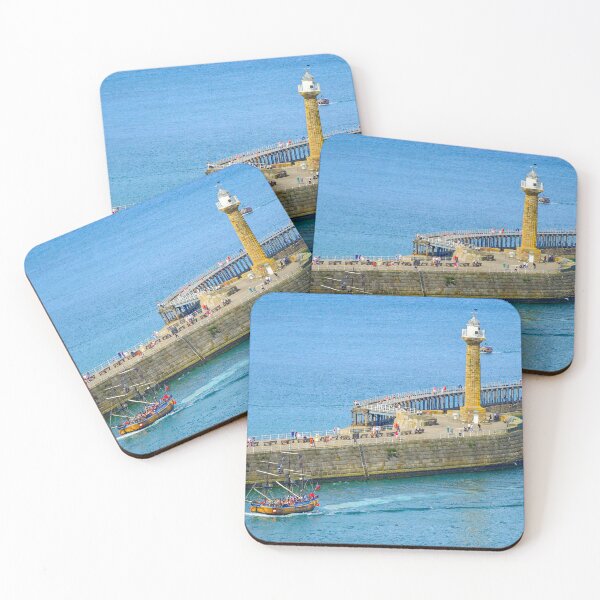 Item preview, Whitby Pier and Pirate Ship designed and sold by Alisonchambers2.