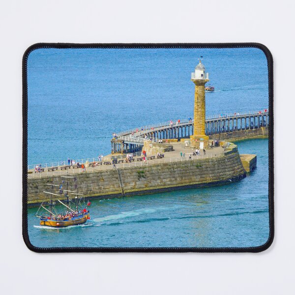 Item preview, Whitby Pier and Pirate Ship designed and sold by Alisonchambers2.