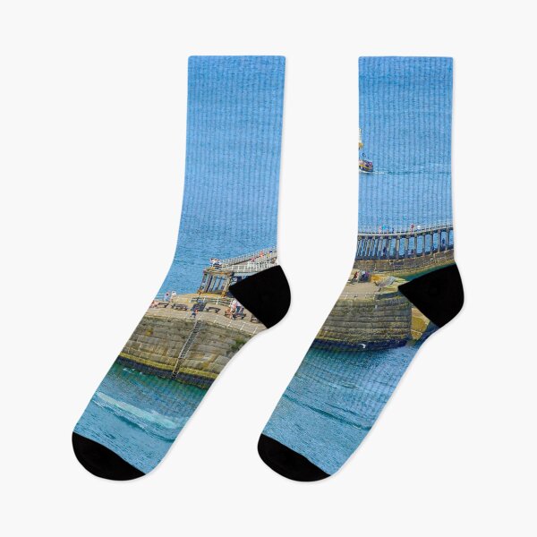 Item preview, Whitby Pier and Pirate Ship designed and sold by Alisonchambers2.