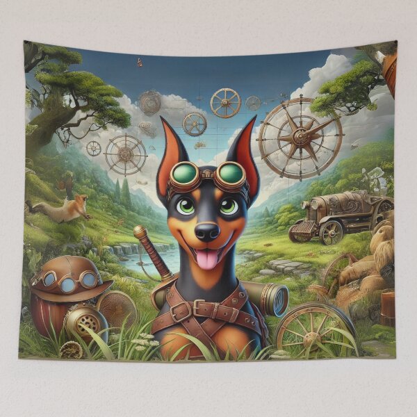Item preview, Steampunk Doberman Pinscher designed and sold by Sillytoe.