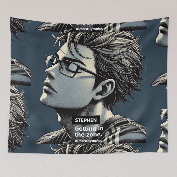 Item preview, Stephen getting in the zone.  designed and sold by YOURTWIST.