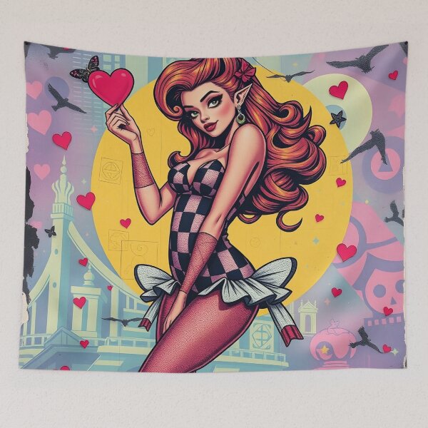 Item preview, Pin Up pattern #45 designed and sold by Kaleidoscope Print.
