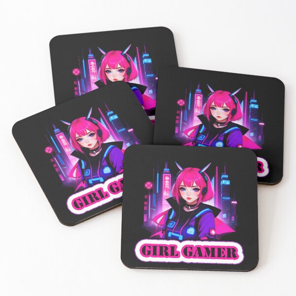 Item preview, Girl Gamer with Girl Gamer Words - Pink Hair designed and sold by Beachy.