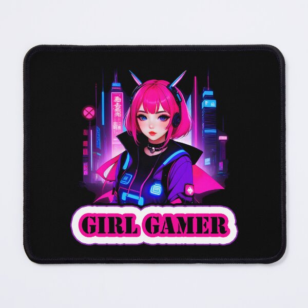 Item preview, Girl Gamer with Girl Gamer Words - Pink Hair designed and sold by Beachy.