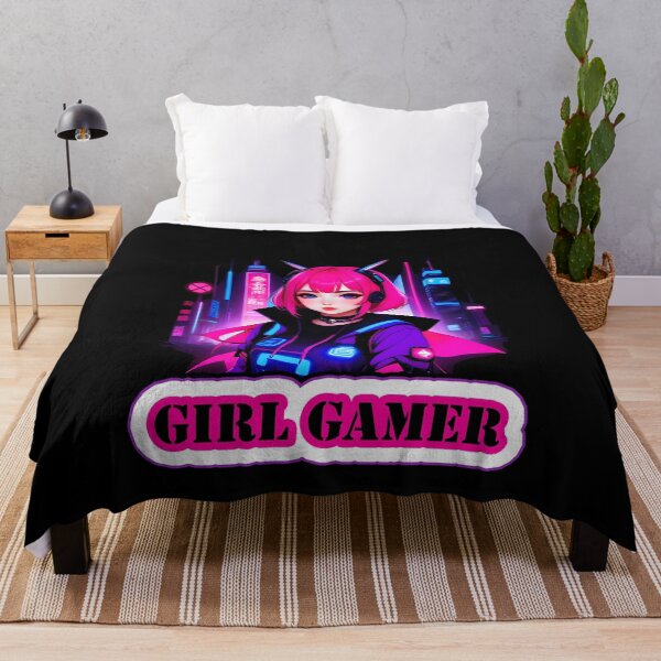 Item preview, Girl Gamer with Girl Gamer Words - Pink Hair designed and sold by Beachy.
