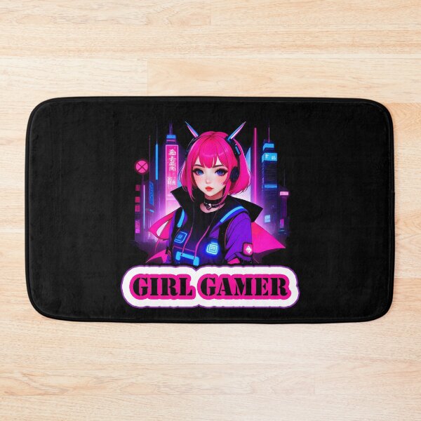 Item preview, Girl Gamer with Girl Gamer Words - Pink Hair designed and sold by Beachy.