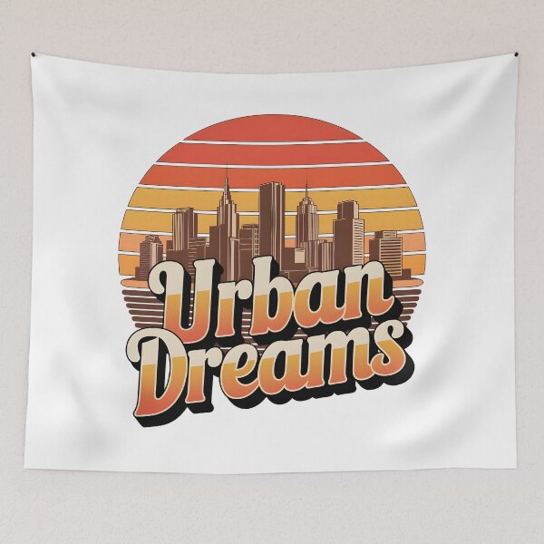 Item preview, Urban dreams city retro designed and sold by ArtbySameer.