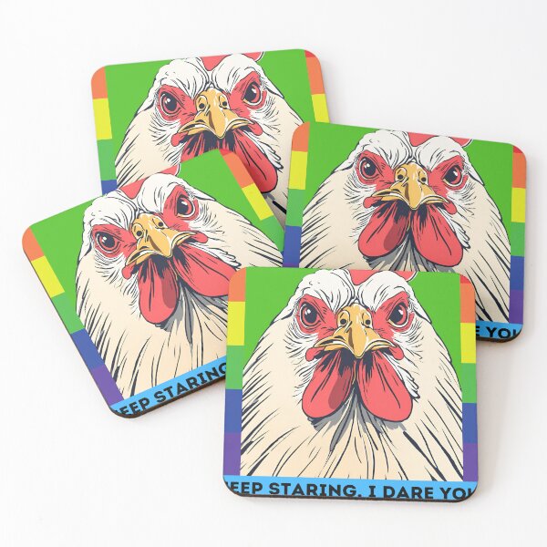 Item preview, "Bold Chicken Stare: I Dare You! designed and sold by Vestina88.