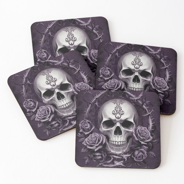 Item preview, Copy of Gothic Skull with Purple Roses Design designed and sold by NexaArts.