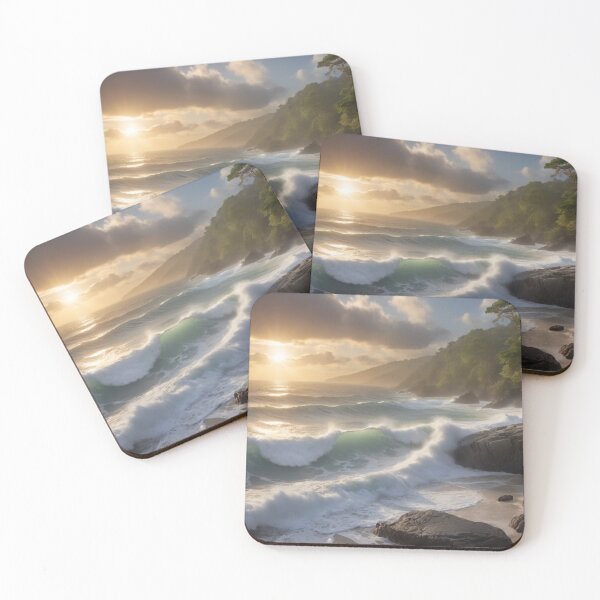 Item preview, Sunrise over the turbulent sea 01 designed and sold by I-HERE.
