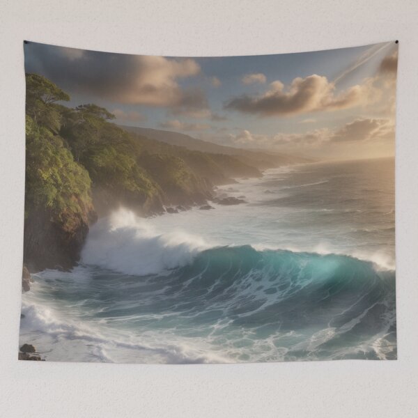 Item preview, Sunrise over the turbulent sea 03 designed and sold by I-HERE.