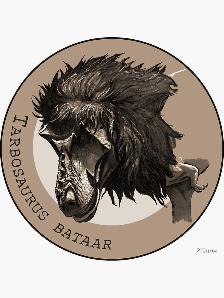 Thumbnail 3 of 3, Sticker, Tarbosaurus bataar designed and sold by ZDutta.
