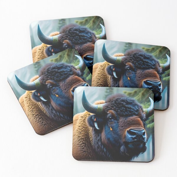 Item preview, brown buffalo designed and sold by InezPhotography.