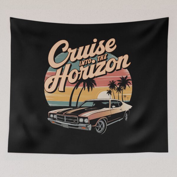 Item preview, Cruise into the horizon vintage retro designed and sold by ArtbySameer.