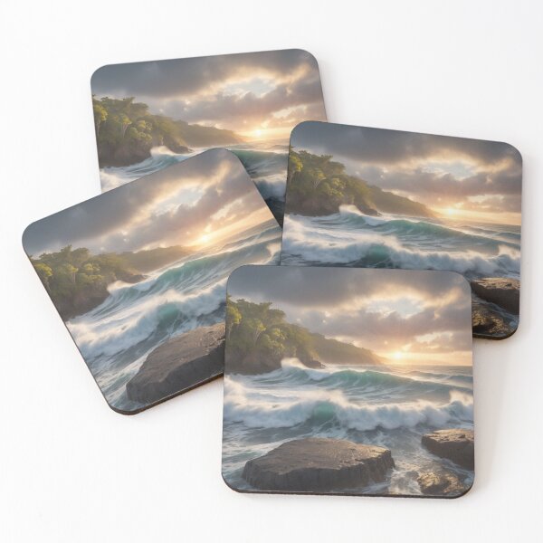 Item preview, Sunrise over the turbulent sea 05 designed and sold by I-HERE.