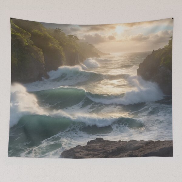 Item preview, Sunrise over the turbulent sea 06 designed and sold by I-HERE.