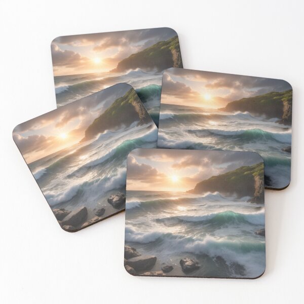 Item preview, Sunrise over the turbulent sea 08 designed and sold by I-HERE.