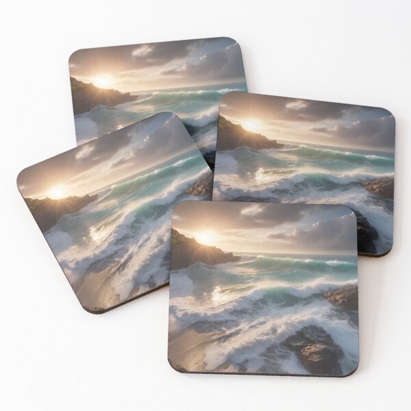 Item preview, Sunrise over the turbulent sea 09 designed and sold by I-HERE.