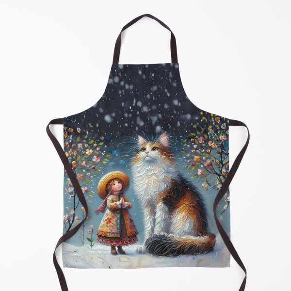 Item preview, Girl and Giant Cat in Fantasy Garden designed and sold by MarinaFila.