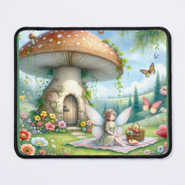 Item preview, Fairy Picnic - Enchanted Mushroom Meadow designed and sold by Venta Mix JellycientArt.
