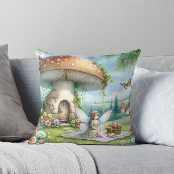 Item preview, Fairy Picnic - Enchanted Mushroom Meadow designed and sold by Venta Mix  JellycientArt.
