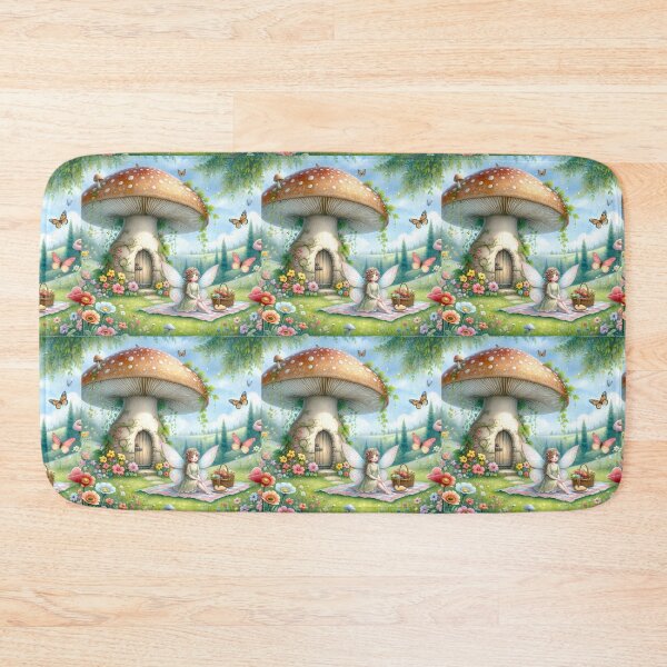Item preview, Fairy Picnic - Enchanted Mushroom Meadow designed and sold by Venta Mix JellycientArt.