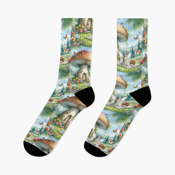 Item preview, Fairy Picnic - Enchanted Mushroom Meadow designed and sold by Venta Mix  JellycientArt.