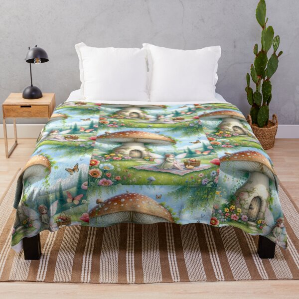 Item preview, Fairy Picnic - Enchanted Mushroom Meadow designed and sold by Venta Mix  JellycientArt.