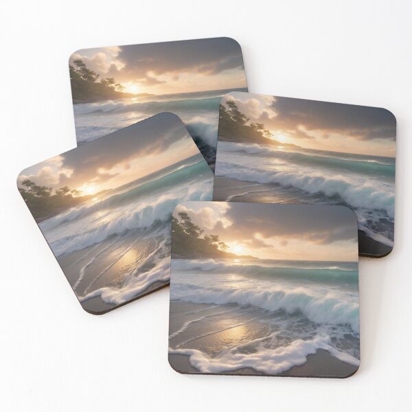 Item preview, Sunrise over the turbulent sea 10 designed and sold by I-HERE.