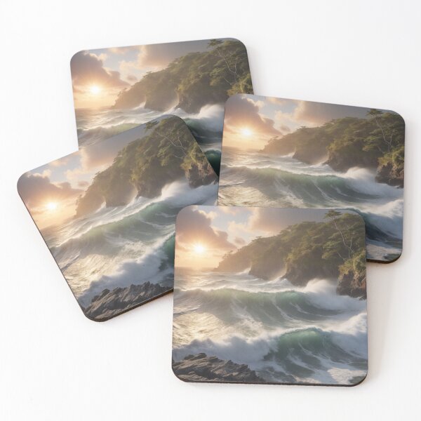 Item preview, Sunrise over the turbulent sea 11 designed and sold by I-HERE.