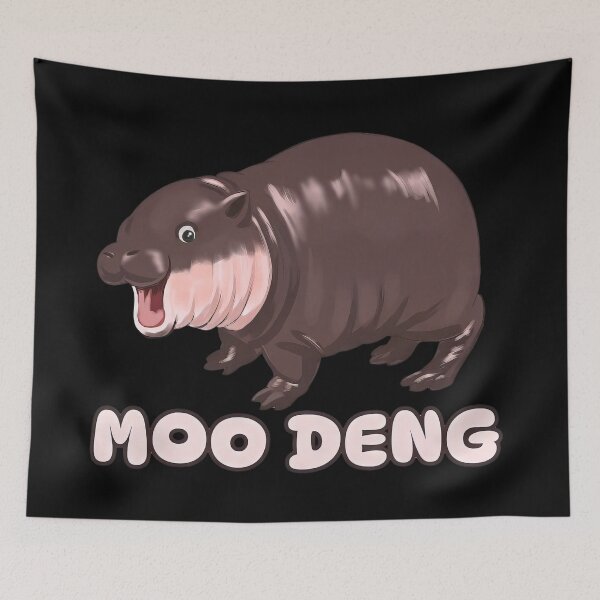 Item preview, Pretty in Pink Moo Deng designed and sold by Blossence Designs.