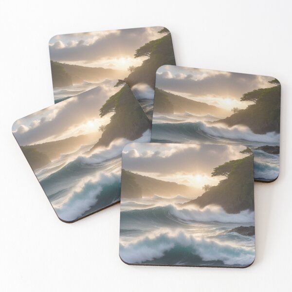 Item preview, Sunrise over the turbulent sea 12 designed and sold by I-HERE.