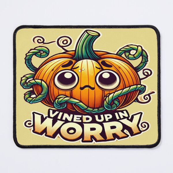 Item preview, Anxious Pumpkin- Vined Up in Worry designed and sold by Rajasekar.