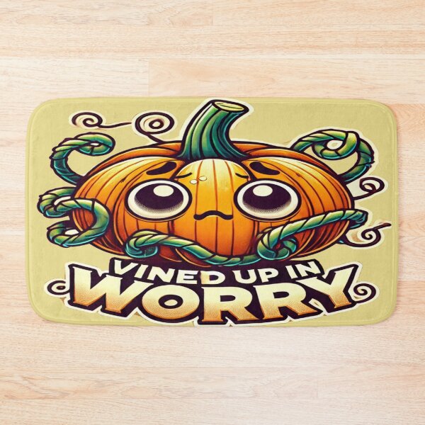 Item preview, Anxious Pumpkin- Vined Up in Worry designed and sold by Rajasekar.