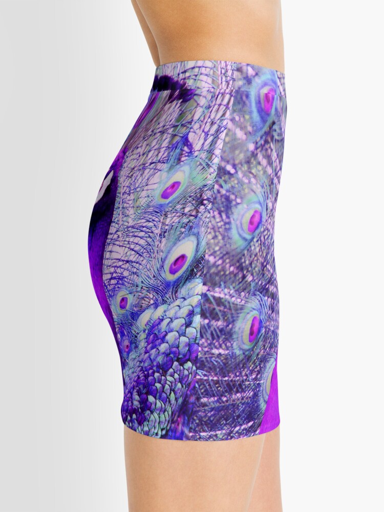 Alternate view of Purple Peacock Mini Skirt