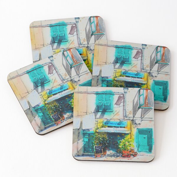 Item preview, It's a beautiful view of an alley in Italy. designed and sold by Jennywatercolor.