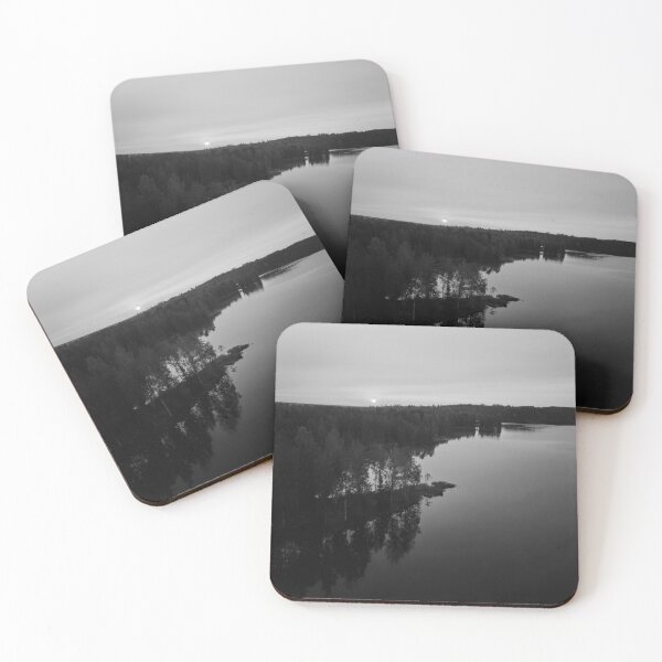 Item preview, Sun just above the forest bw designed and sold by Jouko Lehto Photography.