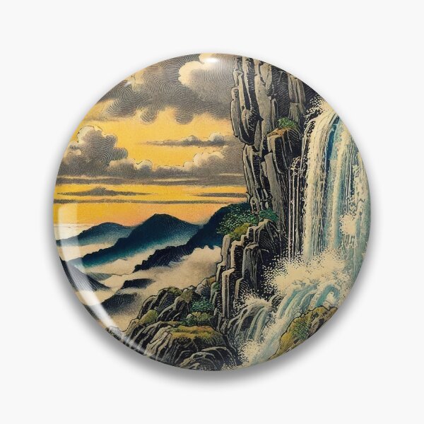Item preview, At Jama - A Contemporary Ukiyo-e Nature Landscape designed and sold by Kijiermono.