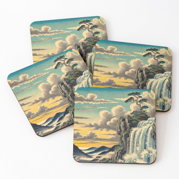 Item preview, At Jama - A Contemporary Ukiyo-e Nature Landscape designed and sold by Kijiermono.