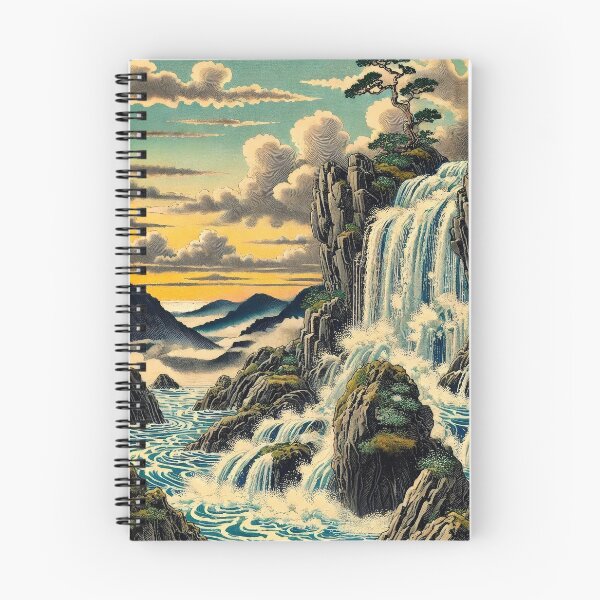 Item preview, At Jama - A Contemporary Ukiyo-e Nature Landscape designed and sold by Kijiermono.