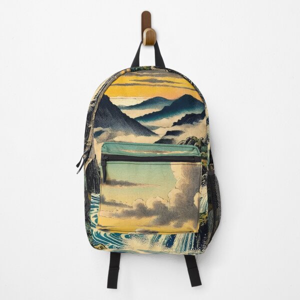Item preview, At Jama - A Contemporary Ukiyo-e Nature Landscape designed and sold by Kijiermono.