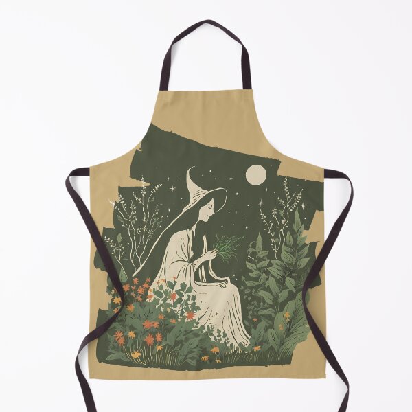 Item preview, A witch in a garden designed and sold by ArtsyTales.