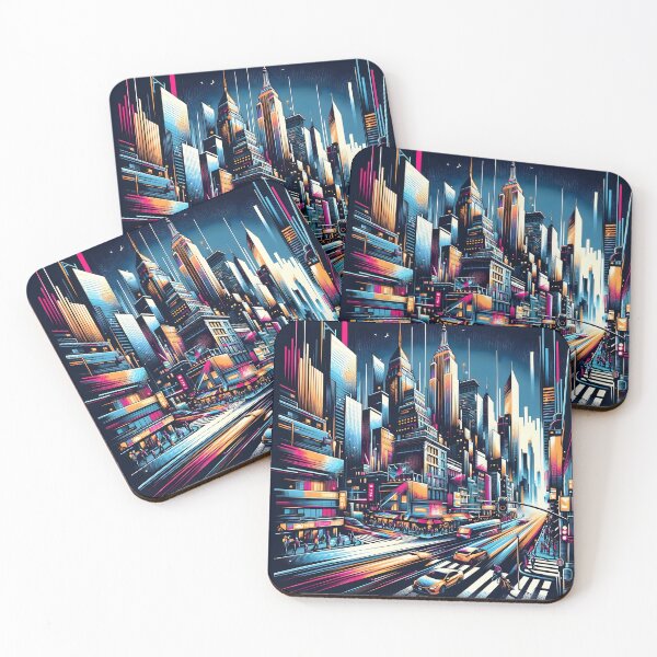Item preview, Vibrant Urban Cityscape designed and sold by Pictures-Words.