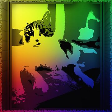 Artwork thumbnail, Cat Digital Art by sabiland
