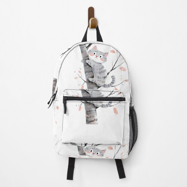 Item preview, super cute cat on a tree designed and sold by Natthiya Minimal.