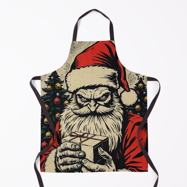 Item preview, Evil Santa Woodcut Style Print designed and sold by GooGooPop.
