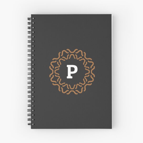 Item preview, Monogram P with Wavy Ornamental Pattern designed and sold by rasagamastore.