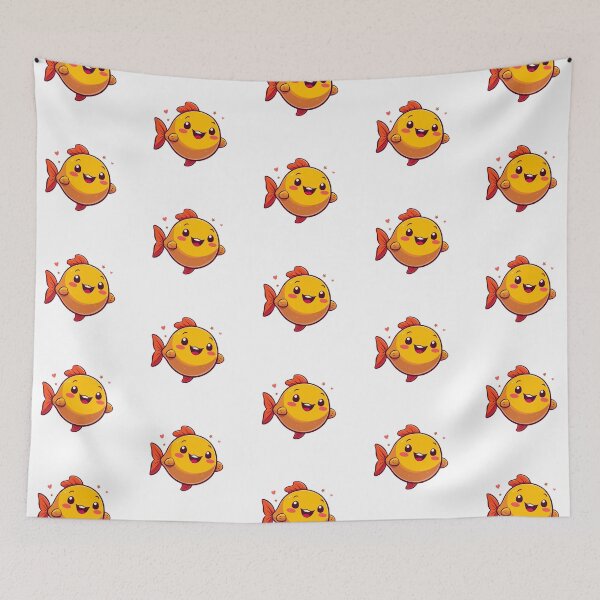 Item preview, Cute Anime Blob Fish designed and sold by ThreeftlyPicks.