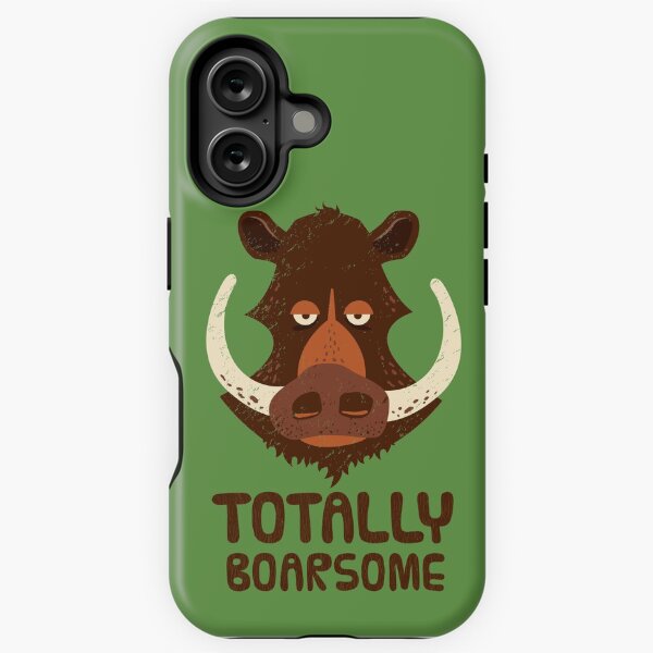Vista previa del artículo con la obra «Totalmente Boosome - Cartoon Boar Pun.», diseñado y vendido por propellerhead.