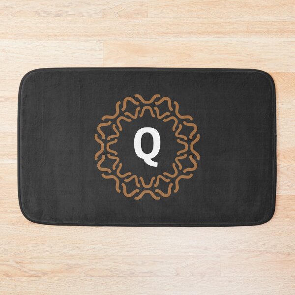 Item preview, Monogram Q with Wavy Ornamental Pattern designed and sold by rasagamastore.